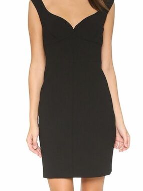Black Halo Ally V-Neck Sheath Mini Dress Size 4